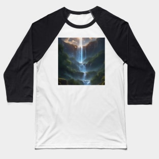 waterfall Baseball T-Shirt